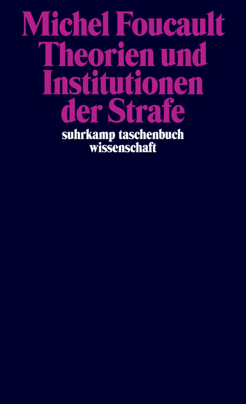 Theorien und Institutionen der Strafe - Michel Foucault
