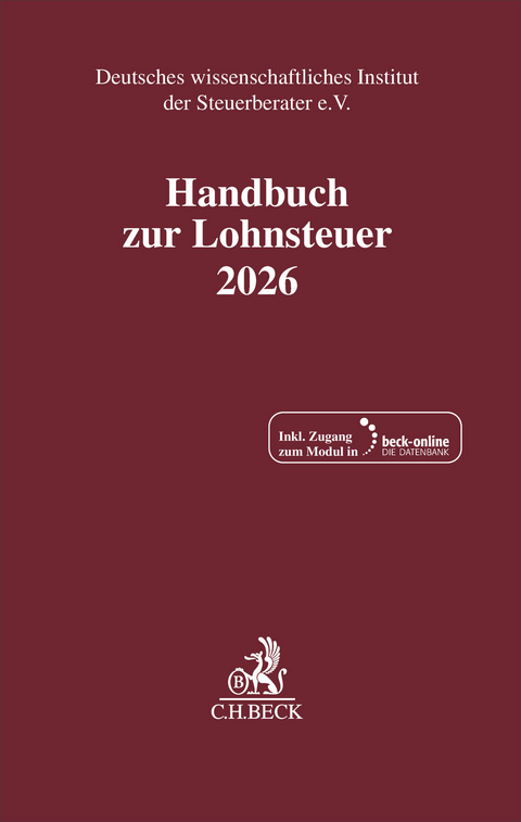 Handbuch zur Lohnsteuer 2026. LSt 2026 - 