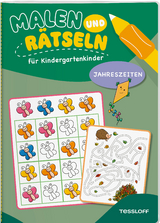 Malen und R&auml;tseln f&uuml;r Kindergartenkinder. Jahreszeiten