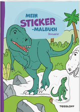 Mein Sticker-Malbuch. Dinosaurier