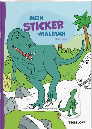Mein Sticker-Malbuch. Dinosaurier