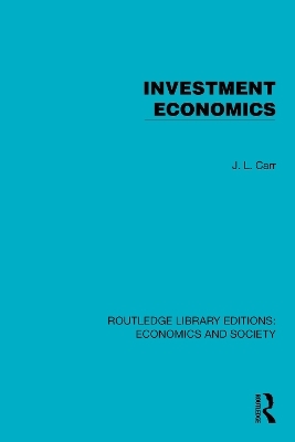 Investment Economics - J.L. Carr