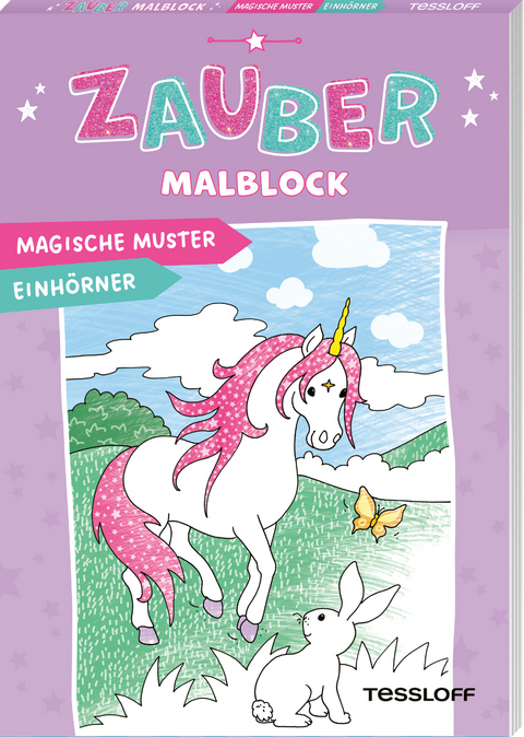Zaubermalblock. Magische Muster. Einh&ouml;rner