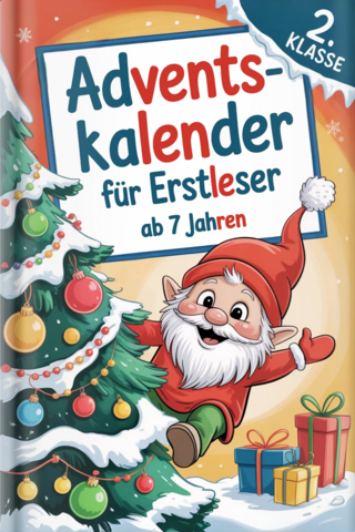 Silbenbuch 2. Klasse - Adventskalender für Erstleser