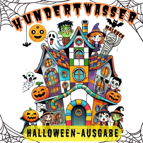 Hundertwasser Halloween Malbuch - Adriana Saru