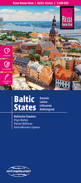 Reise Know-How Landkarte Baltikum | Baltic States (1:600.000): Estland, Lettland, Litauen und Region Kaliningrad - 