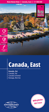 Reise Know-How Landkarte Kanada, Ost | Canada, East (1:1.900.000) - 