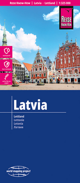 Reise Know-How Landkarte Lettland | Latvia (1:325.000) - 