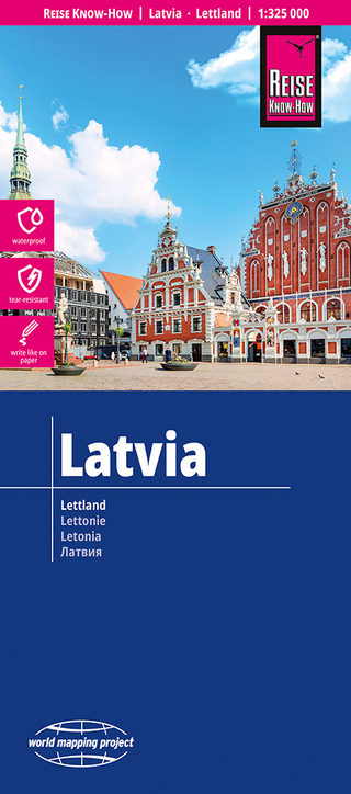 Reise Know-How Landkarte Lettland | Latvia (1:325.000)