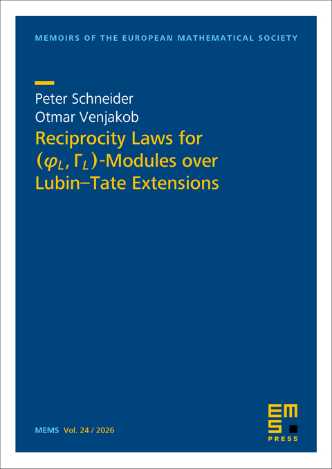 Reciprocity Laws for $(/varphi_L,/Gamma_L)$-Modules over Lubin–Tate Extensions - Peter Schneider, Otmar Venjakob