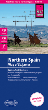 Reise Know-How Landkarte Spanien Nord mit Jakobsweg | Northern Spain and Way of St. James (1:350.000) - 