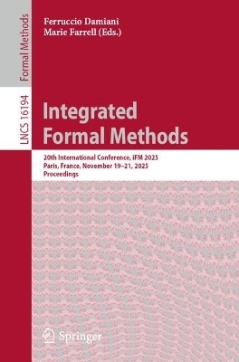 Integrated Formal Methods - 