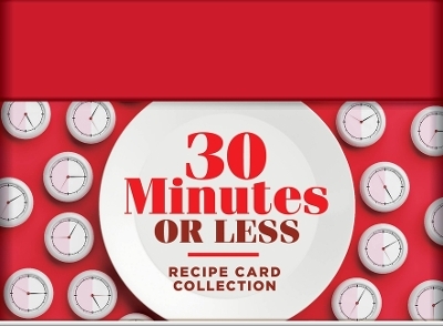 30 Minutes or Less Recipe Card Collection Tin 72 Recipe Cards + 28 Blank Recipe Cards to Write Your Own Recipes + 5 Tabbed Section -  Publications International Ltd