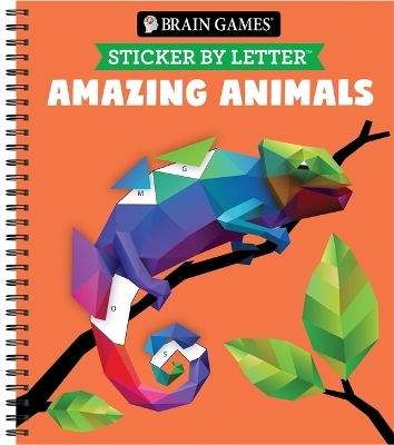 Brain Games - Sticker by Letter: Amazing Animals - 2 Books in 1 (in the Wild & Playful Pets) - 20 Images to Sticker -  Publications International Ltd,  New Seasons,  Brain Games