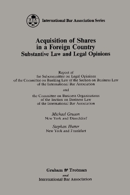 Acquisition of Shares in a Foreign Country - Michael Gruson, Stephan Hutter