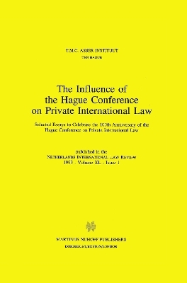 The Influence of the Hague Conference on Private International Law -  T.M.C. Asser Instituut
