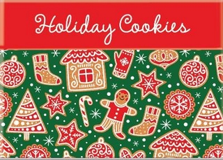 Holiday Cookies - Recipe Card Collection Tin 72 Recipe Cards + 28 Blank Recipe Cards to Write Your Own Recipes + 5 Tabbed Section Dividers