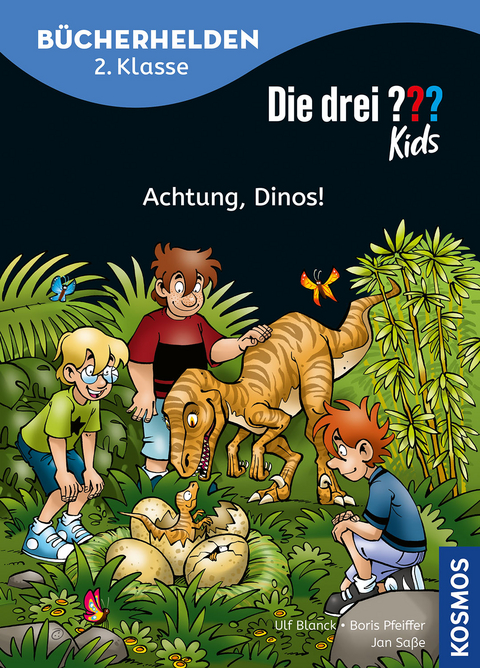 Die drei ??? Kids, Bücherhelden 2. Klasse, Achtung, Dinos! - Boris Pfeiffer, Ulf Blanck