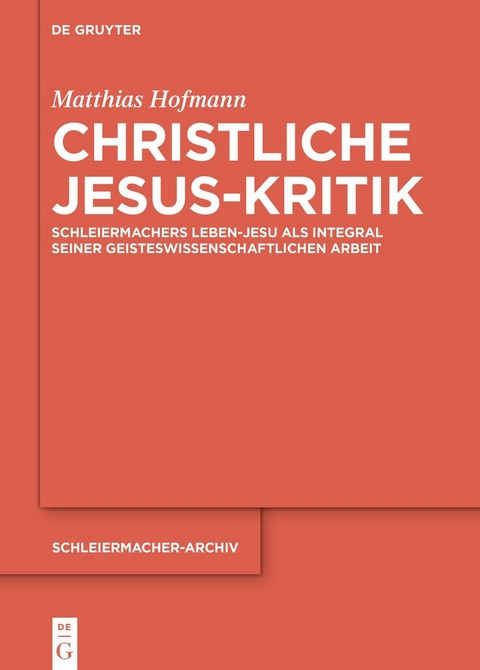 Christliche Jesus-Kritik - Matthias Hofmann