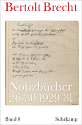 Notizb&uuml;cher - Bertolt Brecht