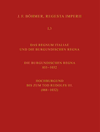Regesta Imperii. I. Die Regesten des Kaiserreichs unter den Karolingern 751-918 (987/1032)