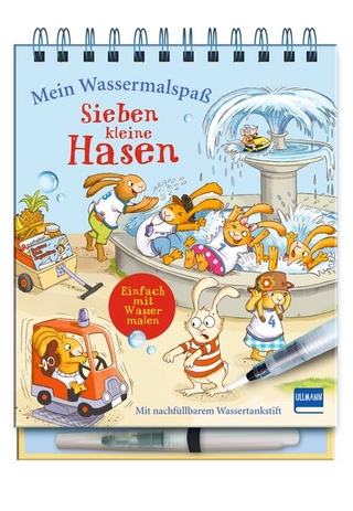 Mein Wassermalspaß - Sieben kleine Hasen