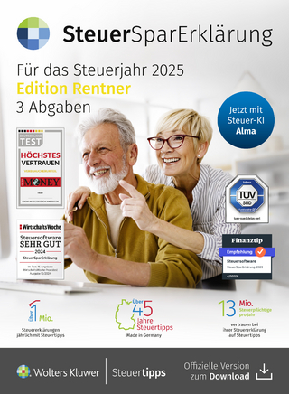 SteuerSparErklärung Rentner (Steuerjahr 2025)