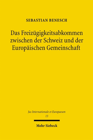 Das Freizügigkeitsabkommen zwischen der Schweiz und der Europäischen Gemeinschaft