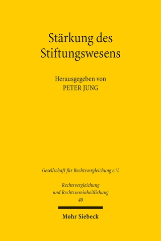 Stärkung des Stiftungswesens