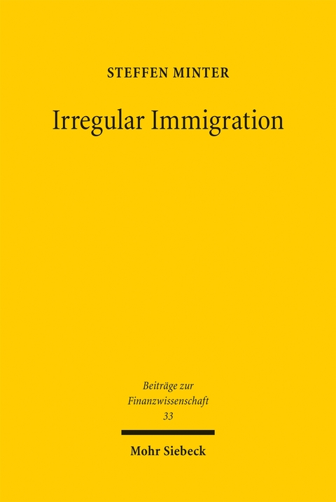 Irregular Immigration - Steffen Minter