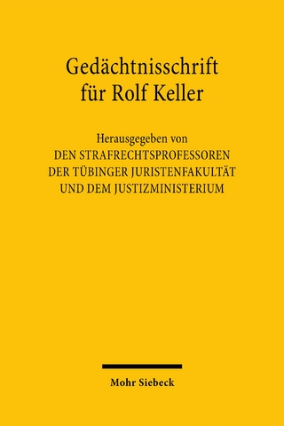 Gedächtnisschrift für Rolf Keller