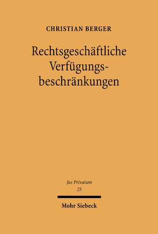 Rechtsgeschäftliche Verfügungsbeschränkungen