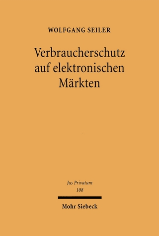 Verbraucherschutz auf elektronischen Märkten