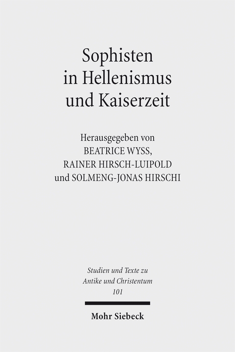 Sophisten in Hellenismus und Kaiserzeit - 