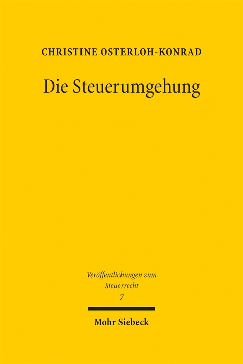 Die Steuerumgehung - Christine Osterloh-Konrad