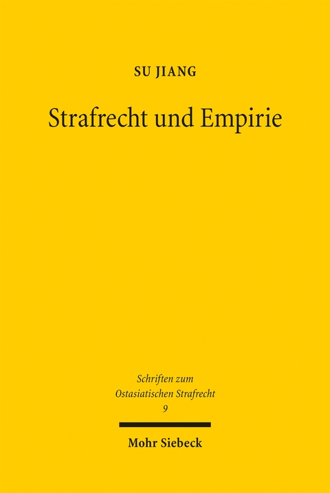 Strafrecht und Empirie - Su Jiang