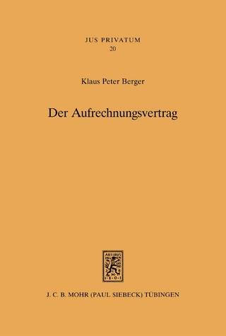 Der Aufrechnungsvertrag