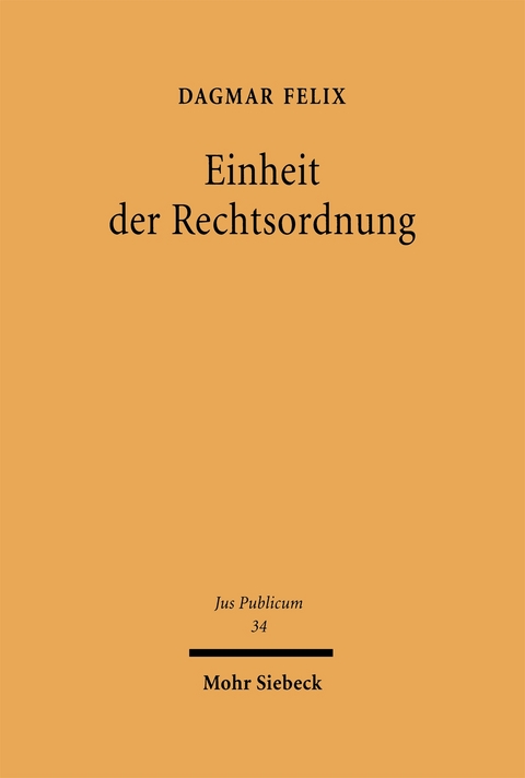 Einheit der Rechtsordnung - Dagmar Felix