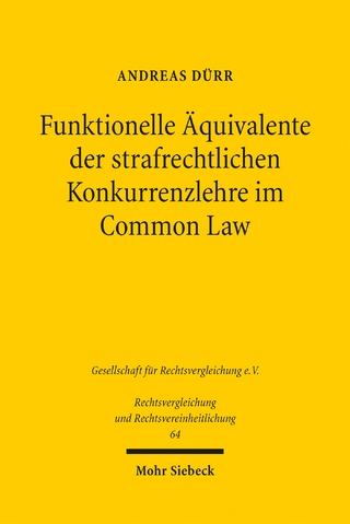 Funktionelle Äquivalente der strafrechtlichen Konkurrenzlehre im Common Law