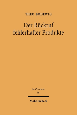Der Rückruf fehlerhafter Produkte