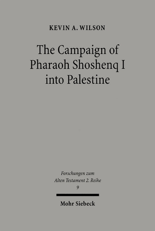 The Campaign of Pharaoh Shoshenq I into Palestine
