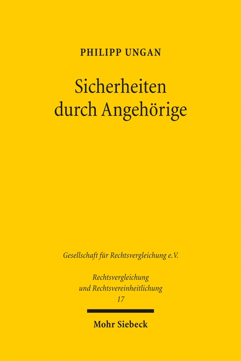 Sicherheiten durch Angehörige - Philipp Ungan