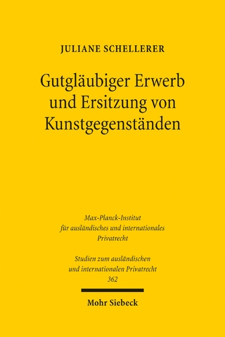 Gutgläubiger Erwerb und Ersitzung von Kunstgegenständen