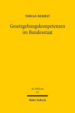 Gesetzgebungskompetenzen im Bundesstaat