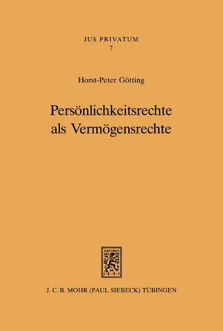 Persönlichkeitsrechte als Vermögensrechte