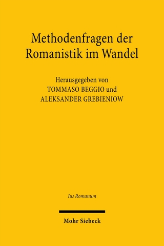 Methodenfragen der Romanistik im Wandel