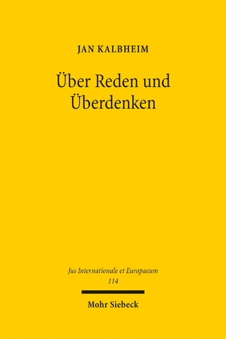 Über Reden und Überdenken