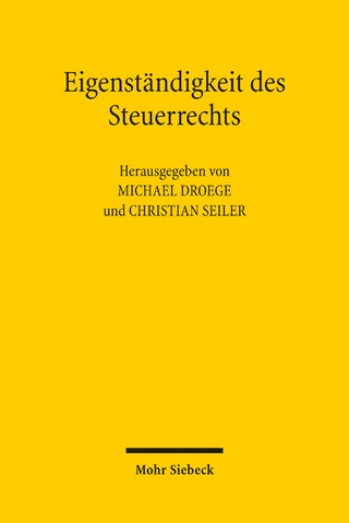 Eigenständigkeit des Steuerrechts