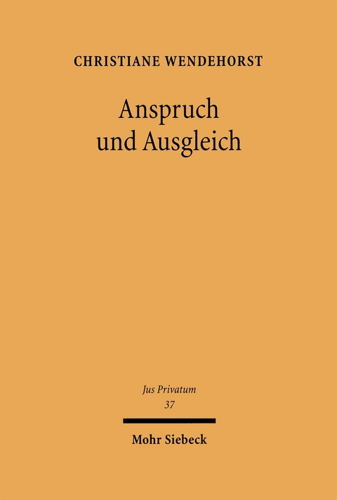 Anspruch und Ausgleich - Christiane Wendehorst