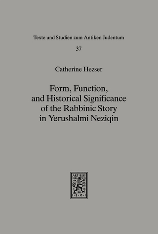 Form, Function, and Historical Significance of the Rabbinic Story in Yerushalmi Neziqin